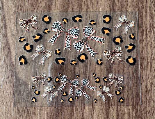 Cheetah Print Bows Mini Wrap