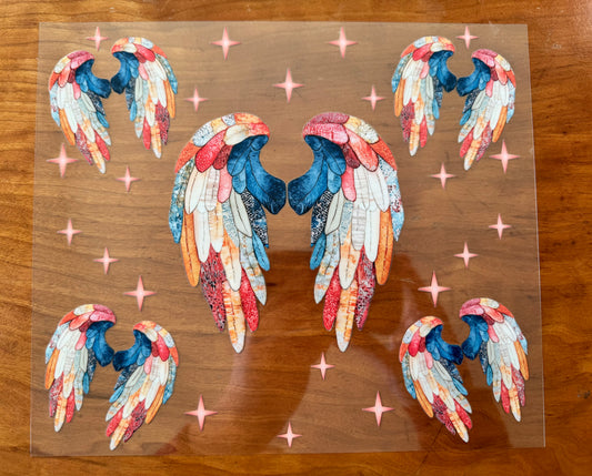 Patchwork Angel Wings Cup Wrap