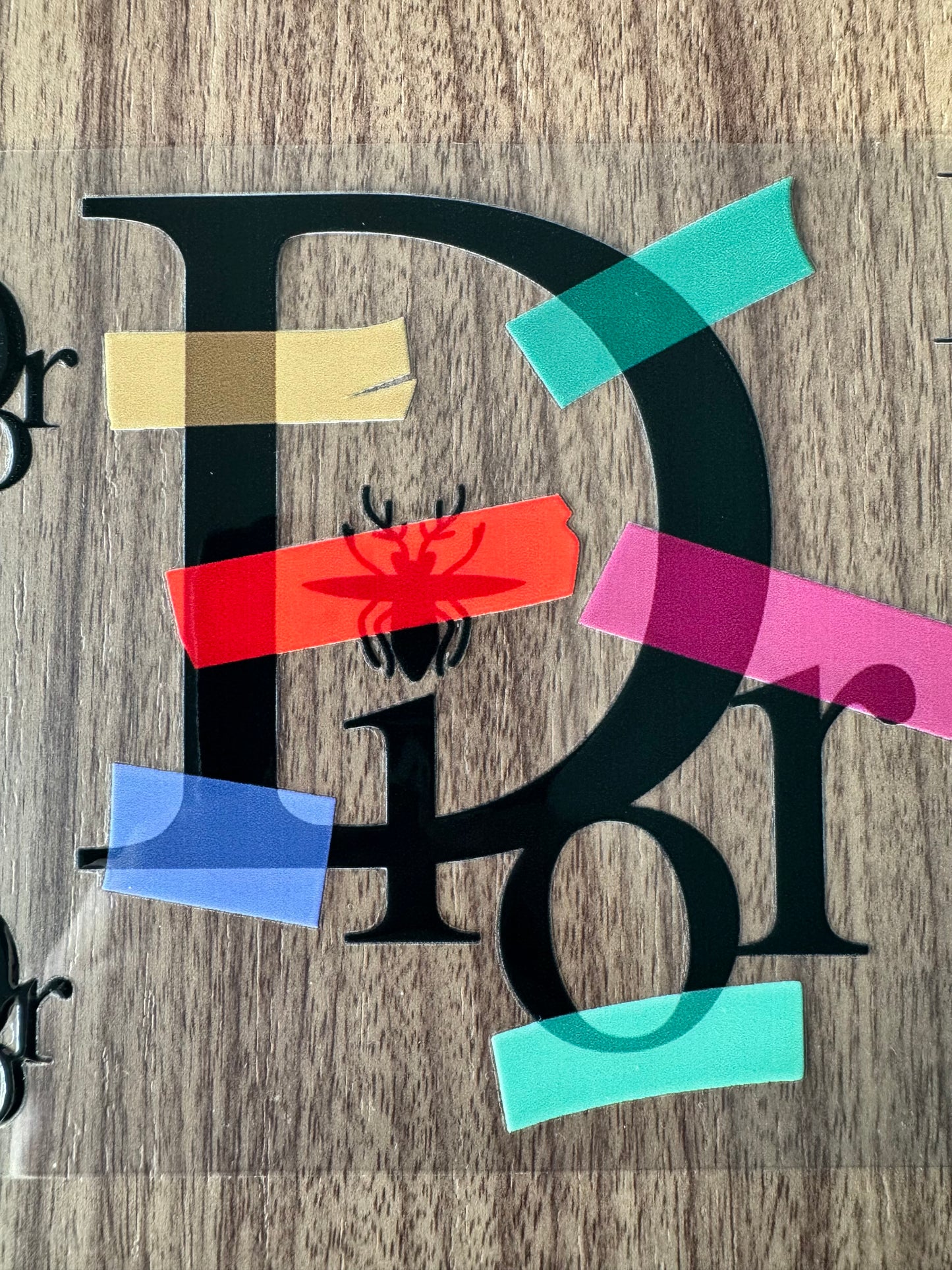 Colorful Tape D Boujee Cup Wrap