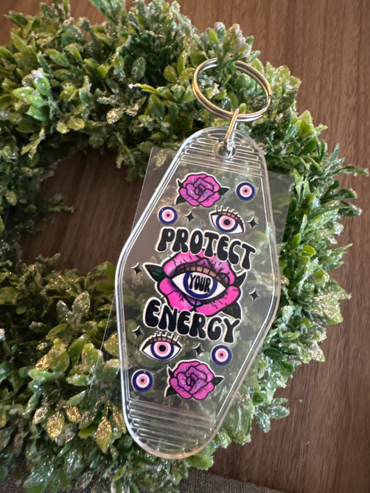 Protect Your Energy Keychain Decal