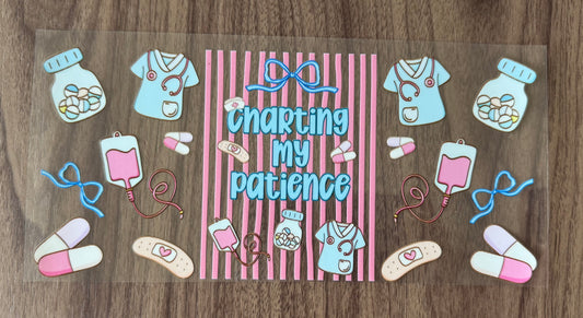 Charting My Patience Cup Wrap