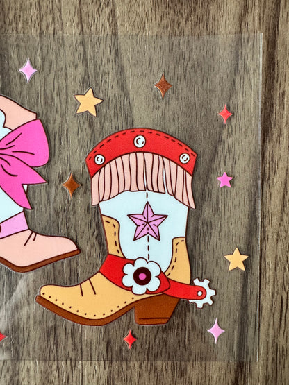 Girly Cowgirl Boots Cup Wrap