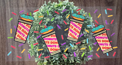 Donut Coffee Sprinkles Cup Wrap