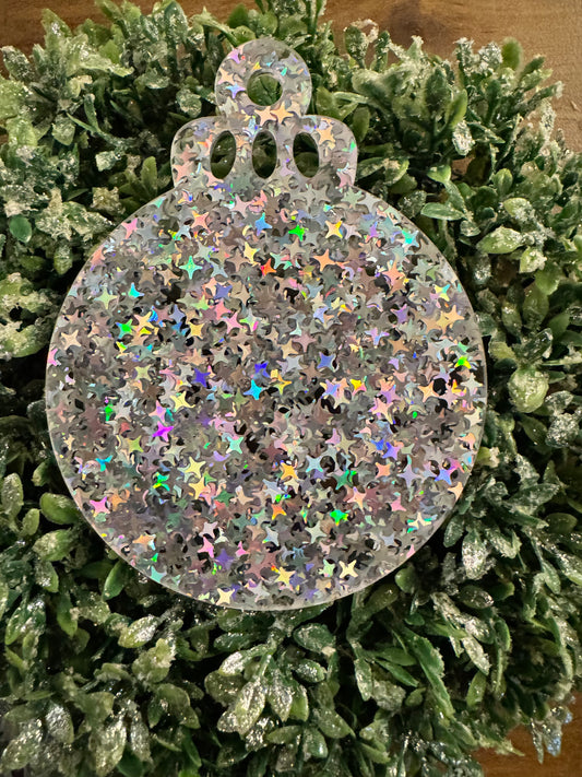 Silver Stars Ornament