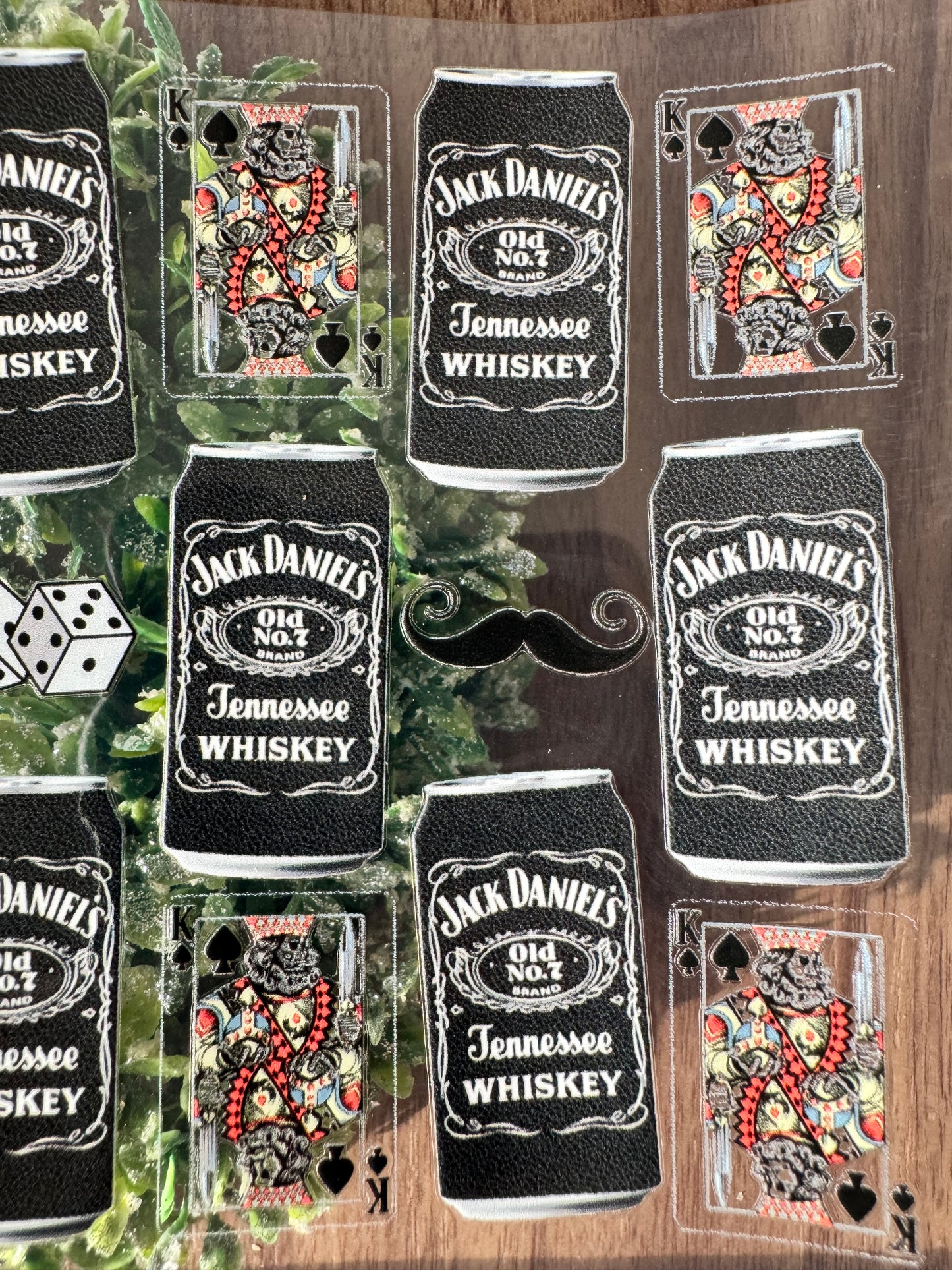 Black Whiskey Drink Cup Wrap