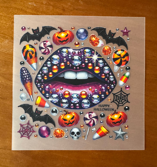 Halloween Lips Transfer