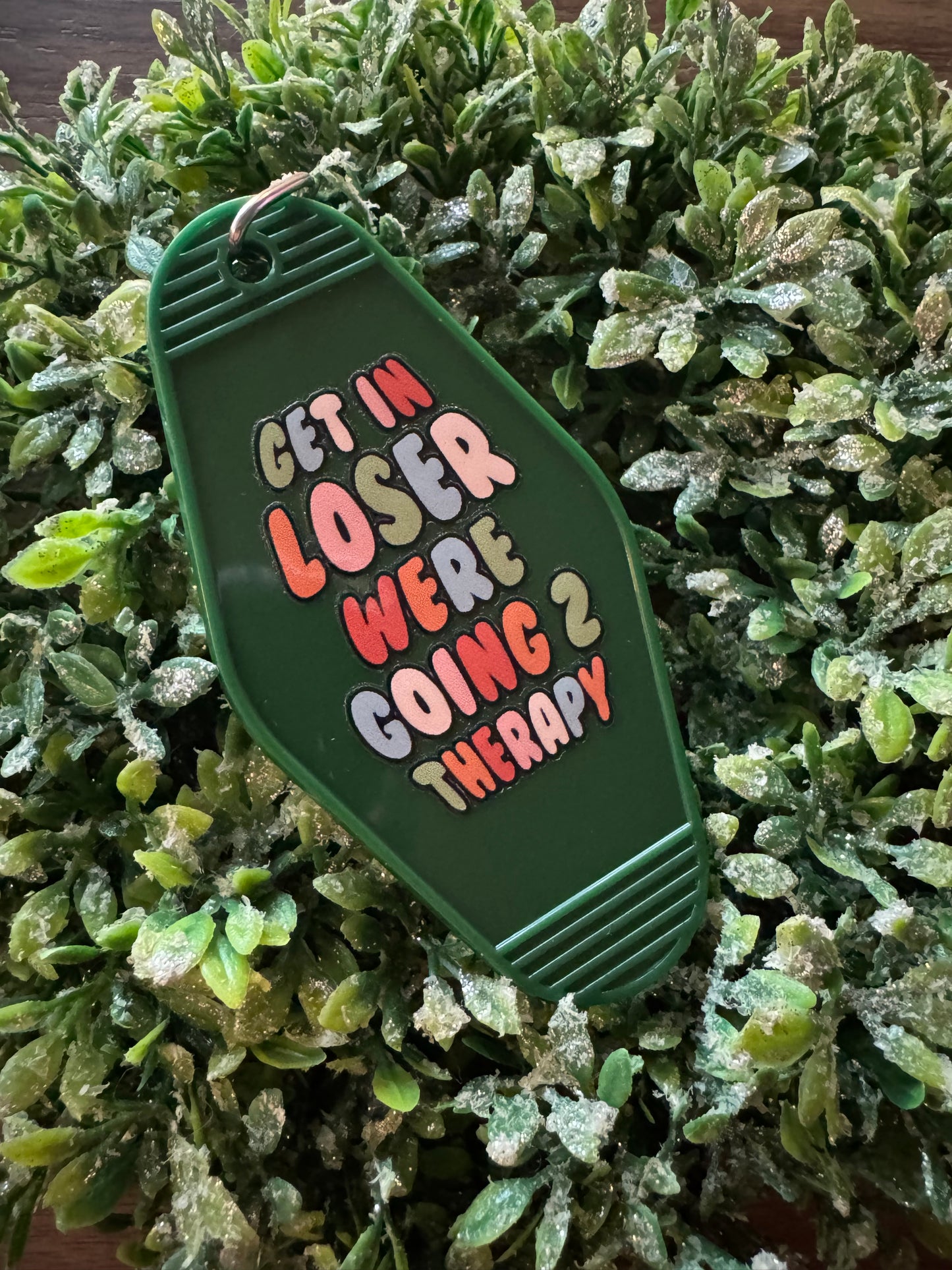 Green Going 2 Therapy Keychain