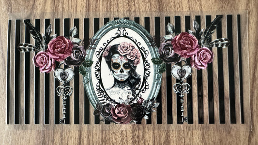 Stripped Haunted Girl Cup Wrap