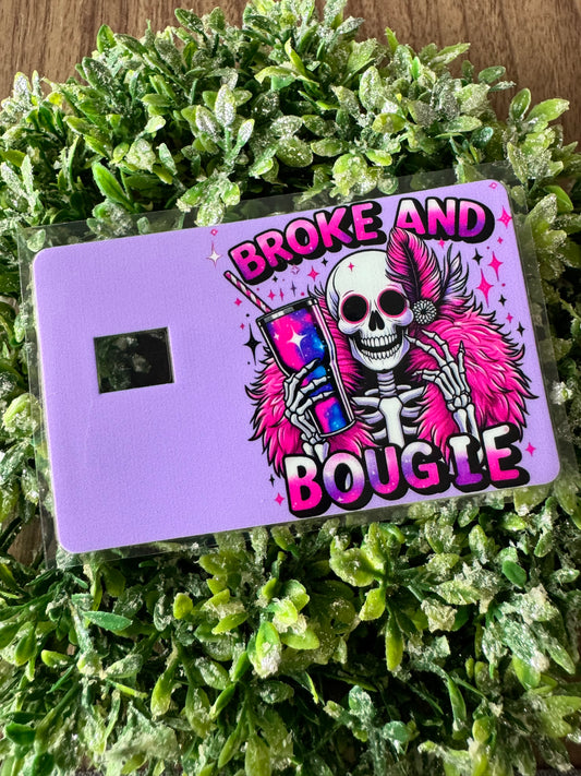 Broke and Bougie Card Wrap
