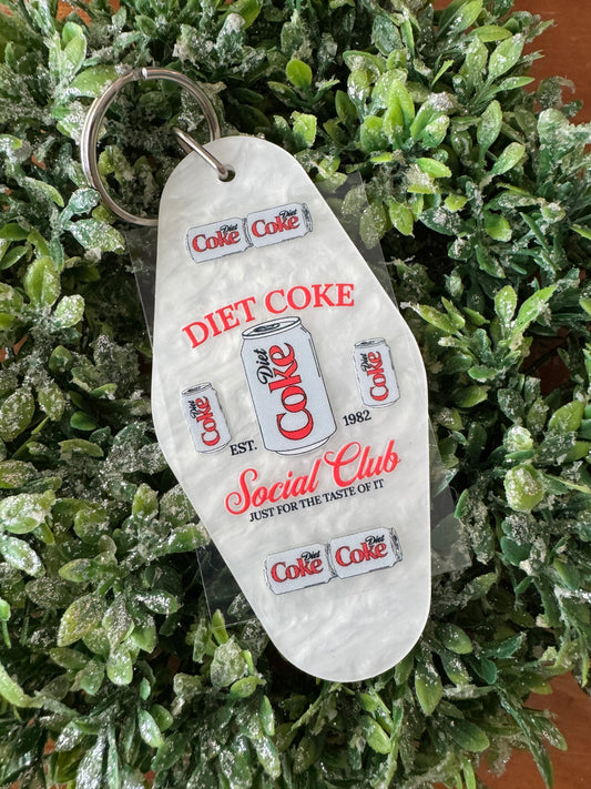 Diet Soda Keychain Decal
