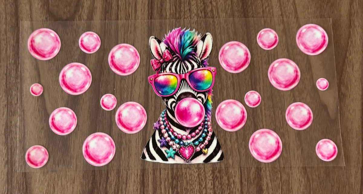 Bubblegum Zebra Cup Wrap