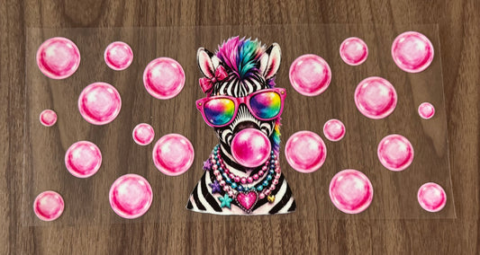 Bubblegum Zebra Cup Wrap