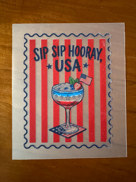 Sip Sip Hooray USA Transfer