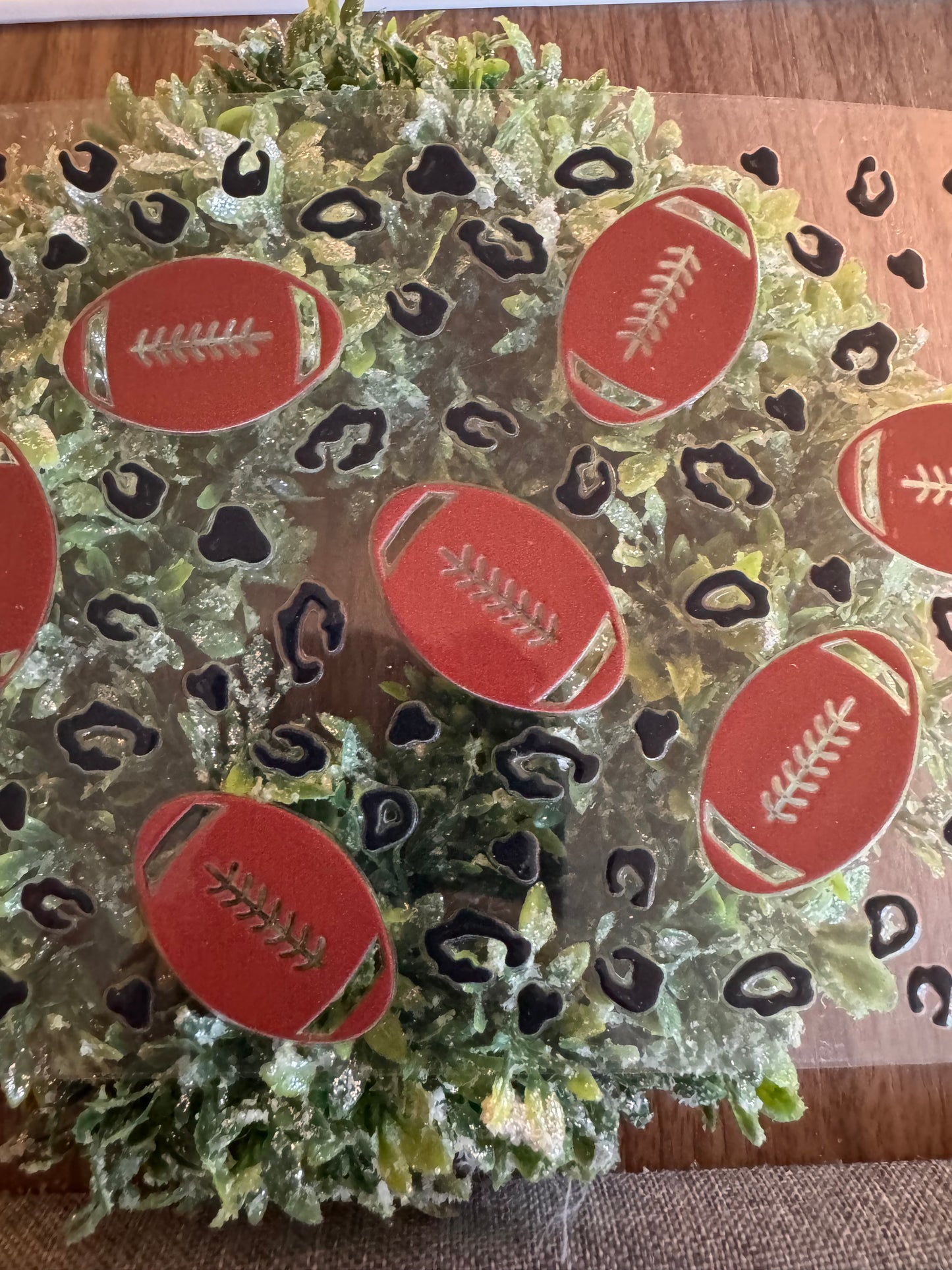 Football Cheetah Print Cup Wrap