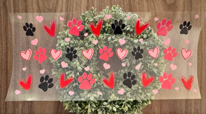 Valentines Paws Cup Wrap