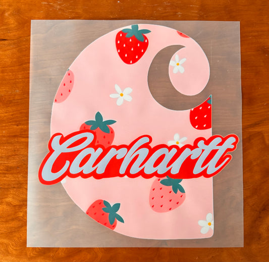 Strawberry Cow Brand Transfer