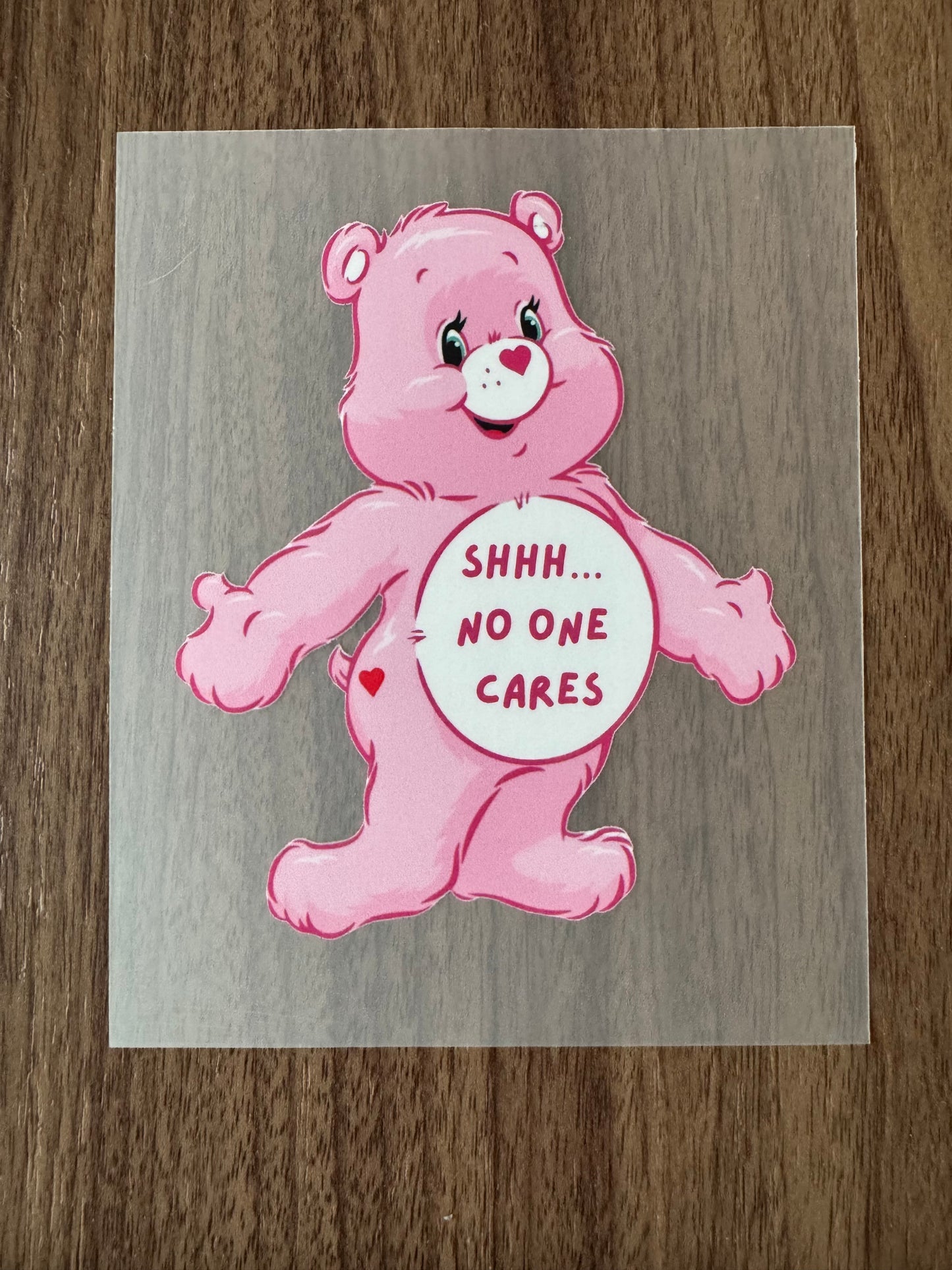 Light Pink Swear Bear Transfer