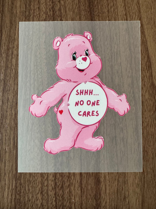 Light Pink Swear Bear Transfer
