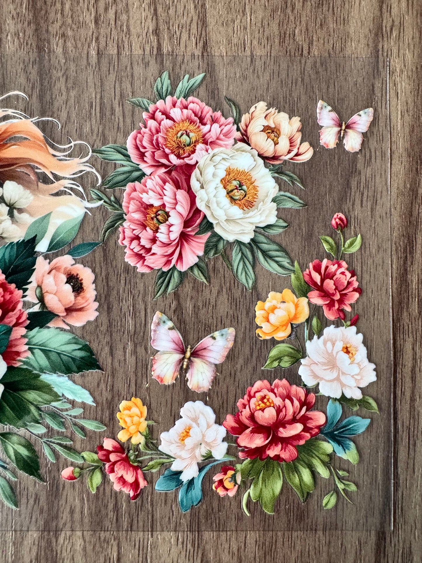 Flowery Brown Horse Cup Wrap