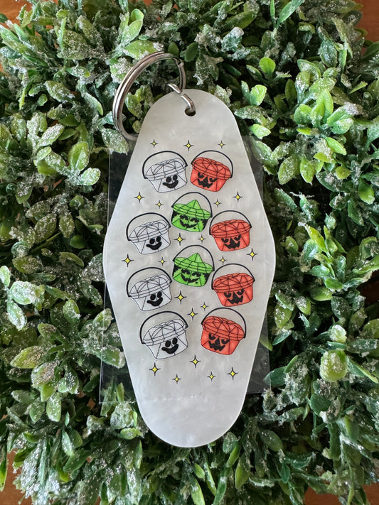 Halloween Buckets Keychain Decal