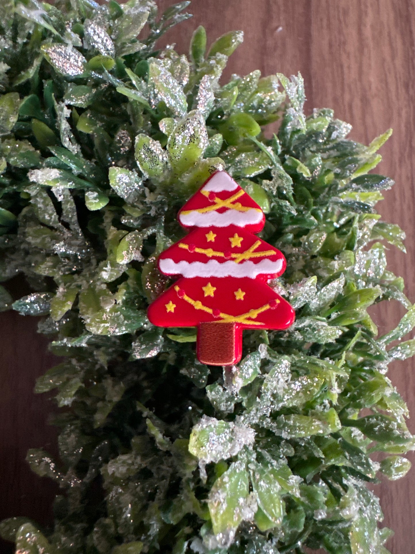 Frosted Christmas Tree Acrylic Focal