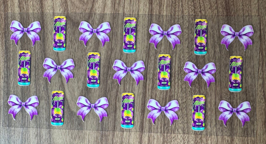 Purple Energy Drink Cup Wrap