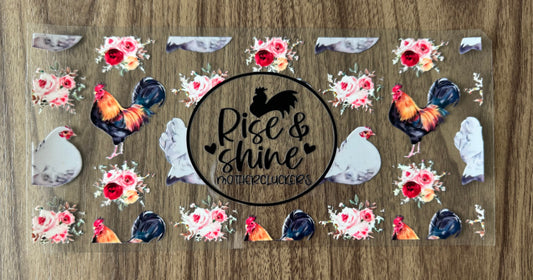 Rise & Shine Mothercluckers Cup Wrap