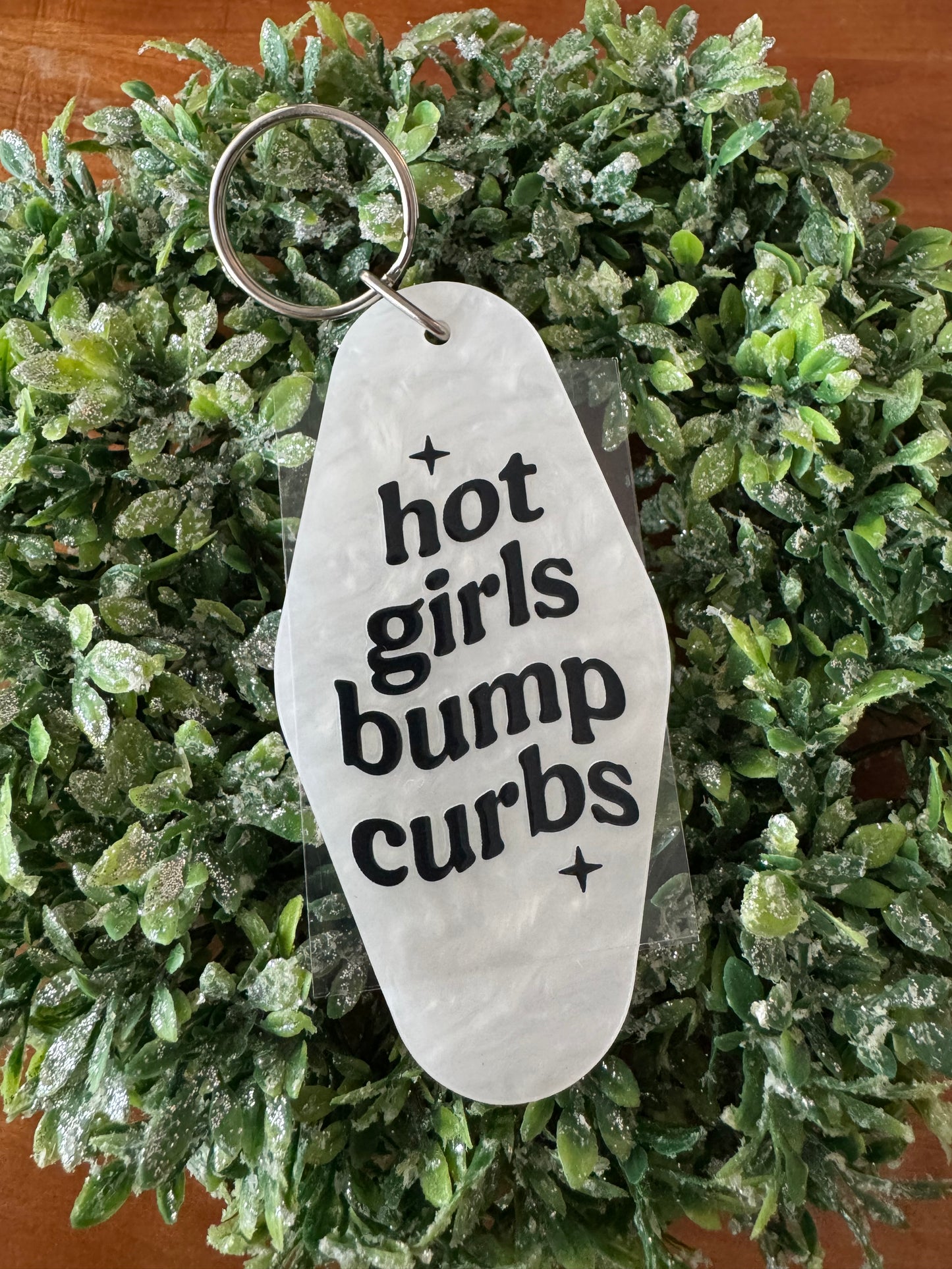 Hot Girls Bump Curbs Keychain Decal