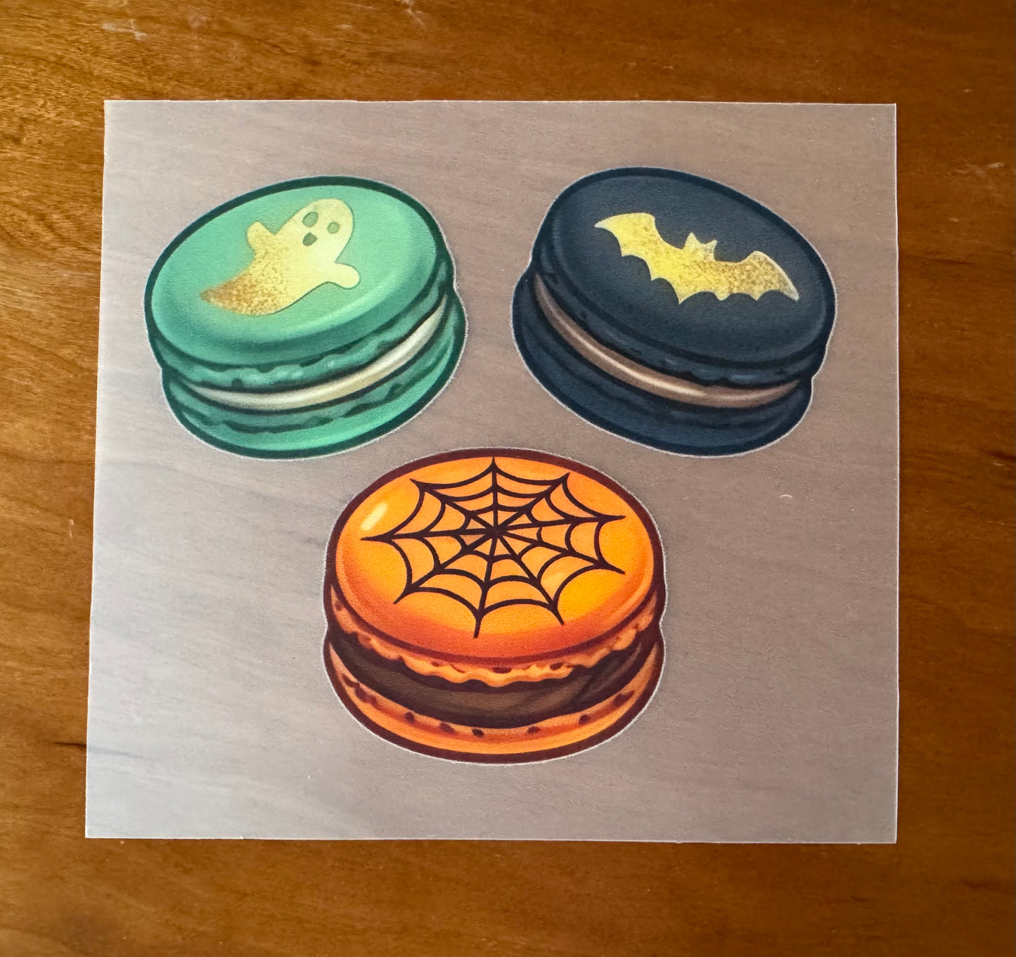 Halloween Macaroon Transfer