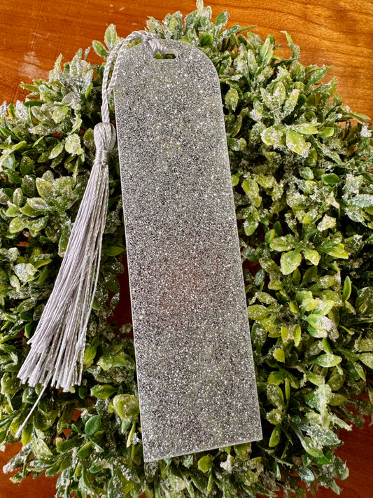 Silver Sparkly Bookmark