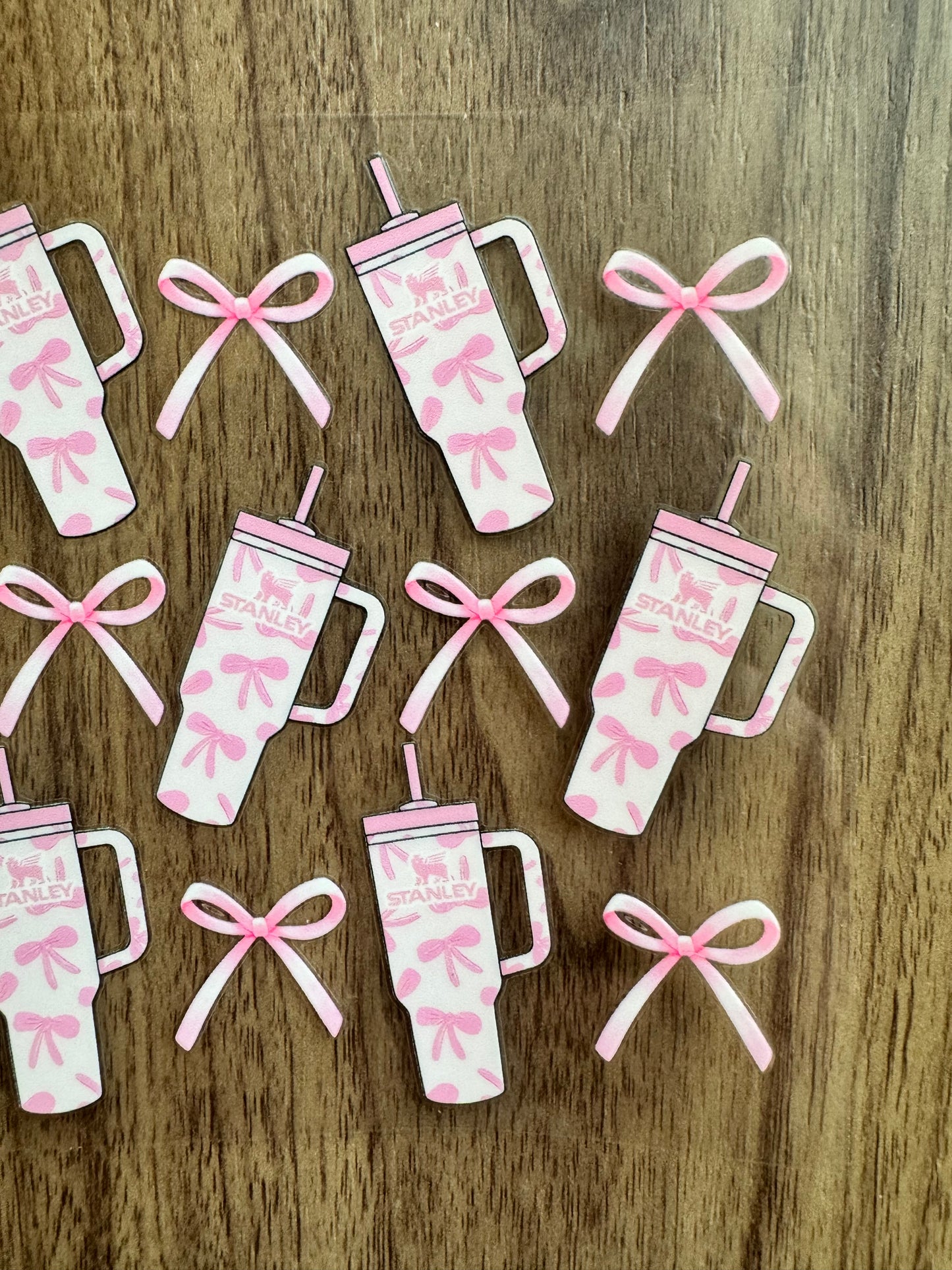 Pink Tumblers & Bows Cup Wrap