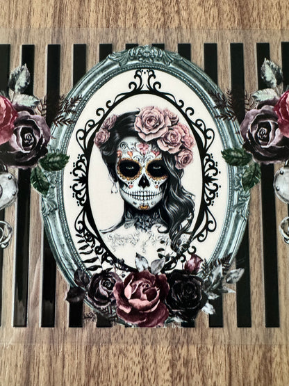 Stripped Haunted Girl Cup Wrap