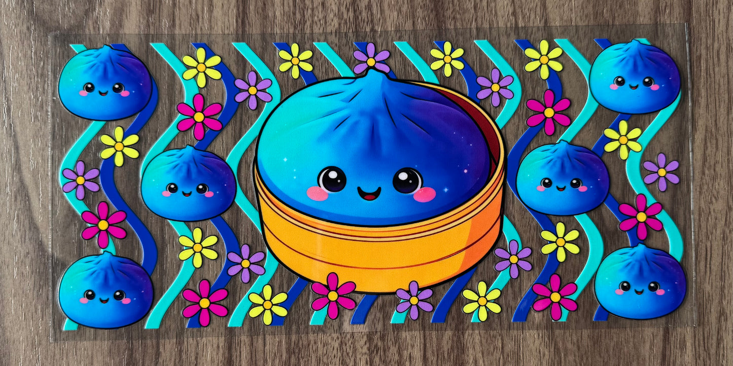 Blue Glitter Dumpling Cup Wrap