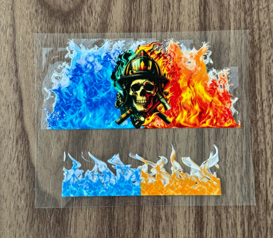 Firefighter Flames Mini Wrap