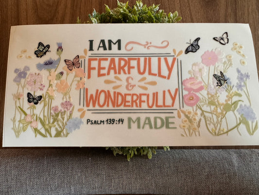 I Am Fearfully & Wonderfully Made Cup Wrap