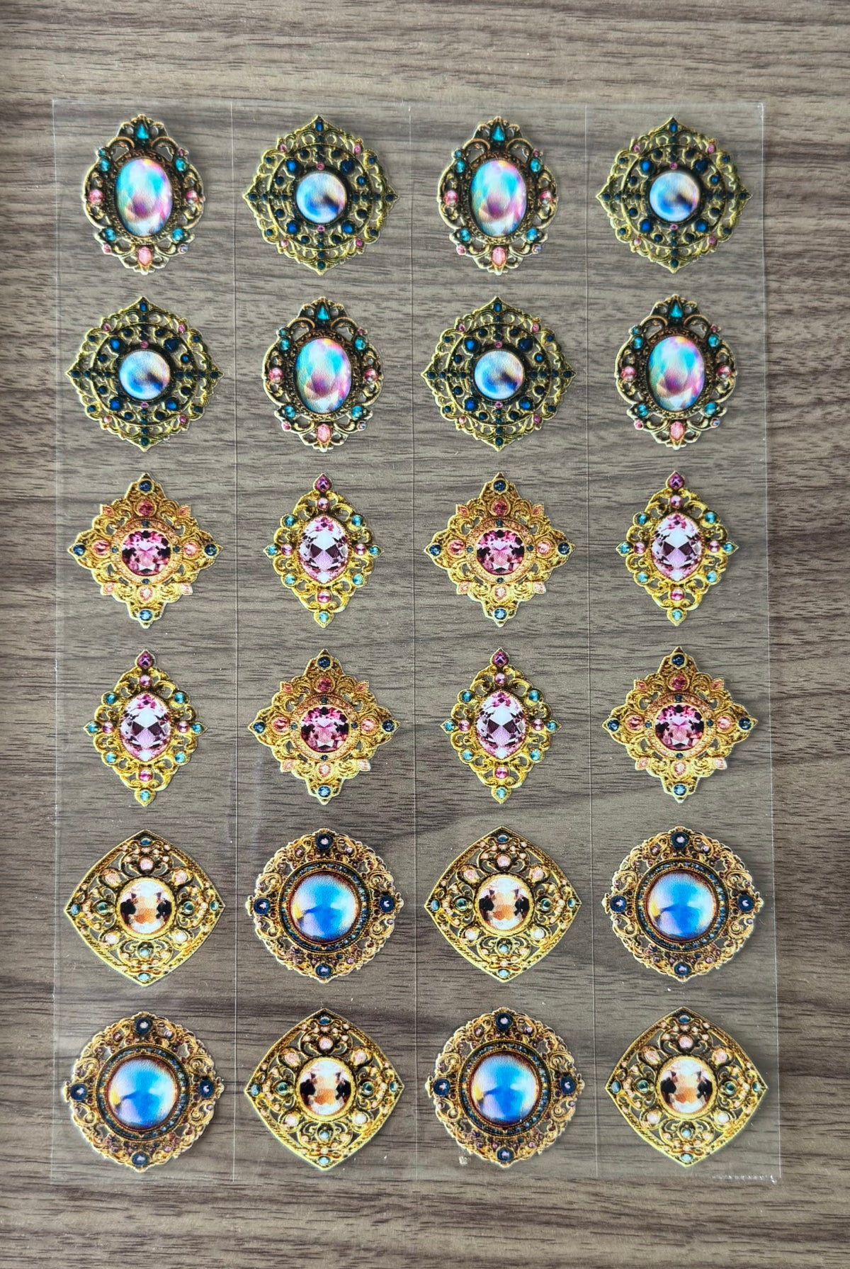 Opal & Pink Jewels Sheet