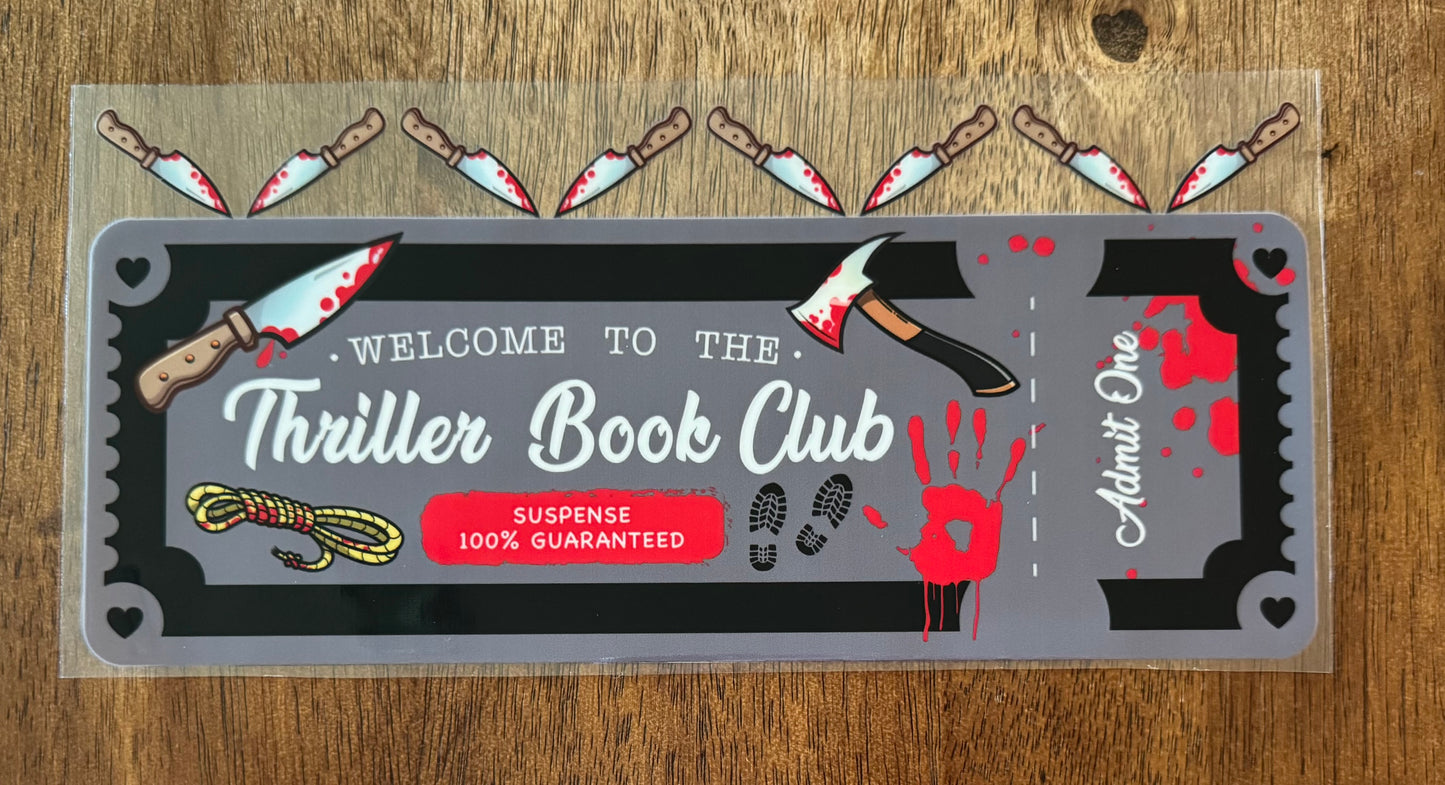 Thriller Book Club Cup Wrap