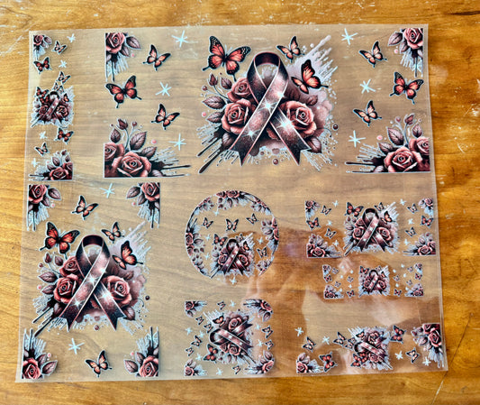 Brown Awareness Ribbon Wrap Set
