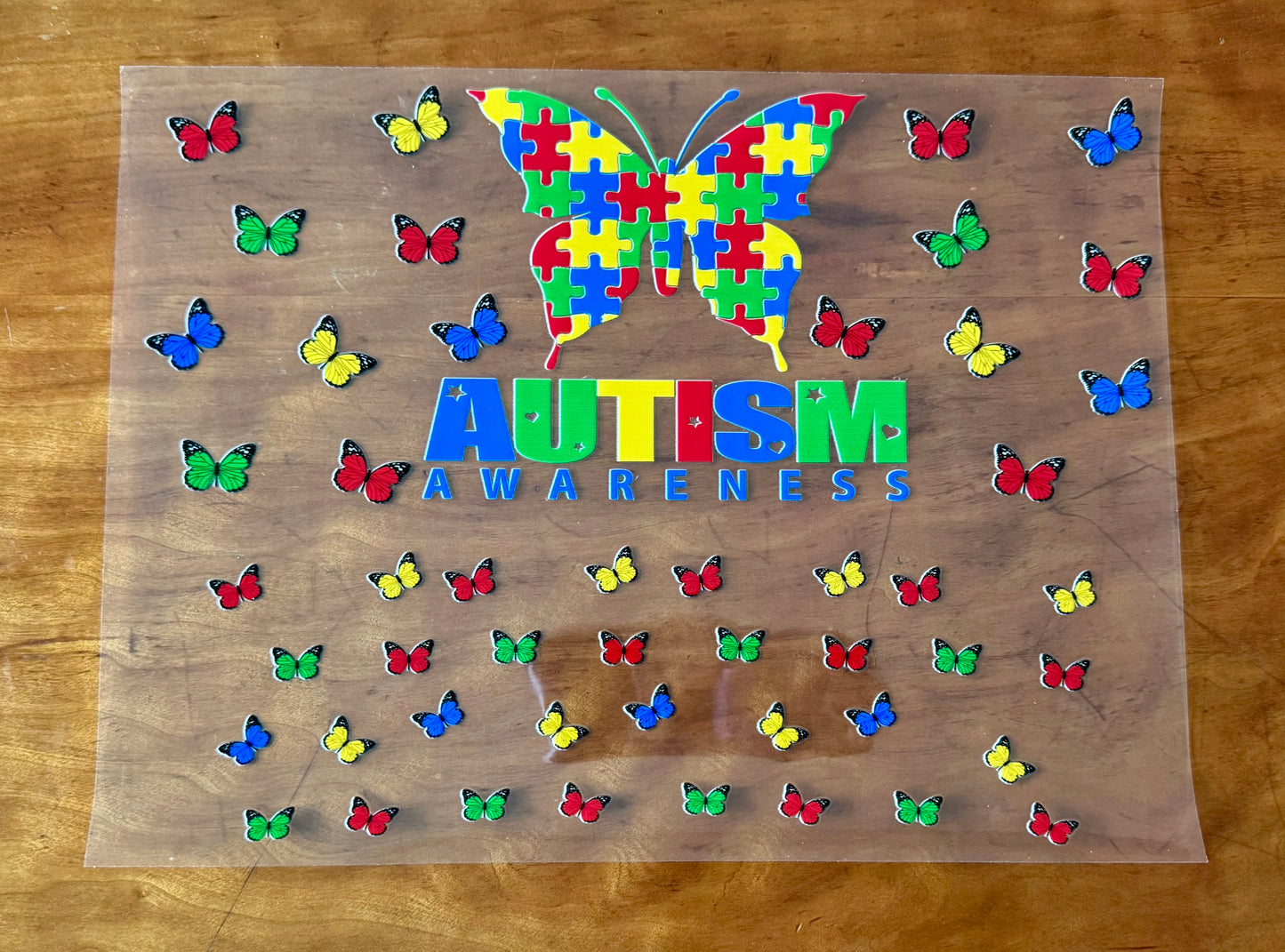 Autism Butterfly Cup Wrap