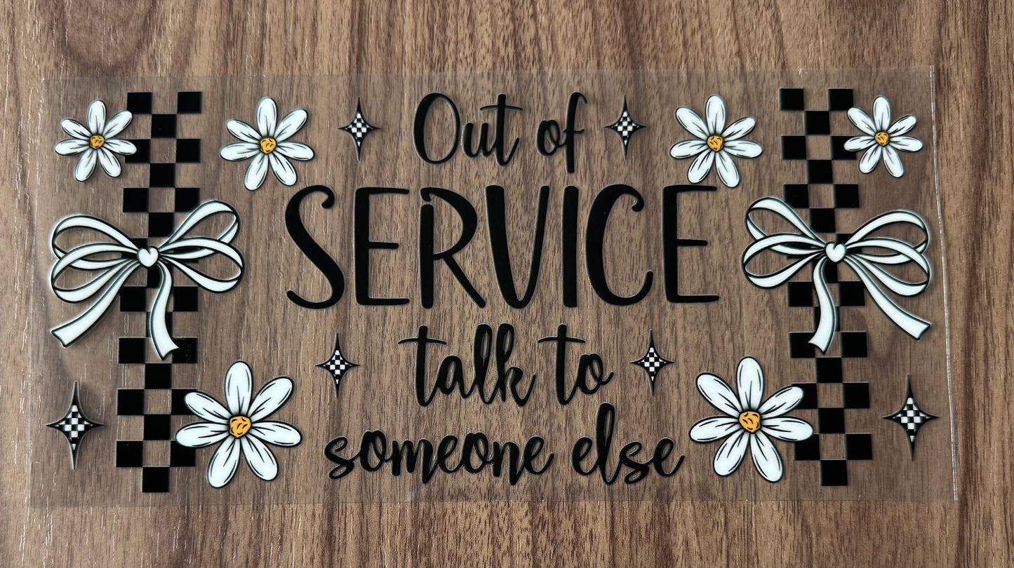 Out Of Service Cup Wrap