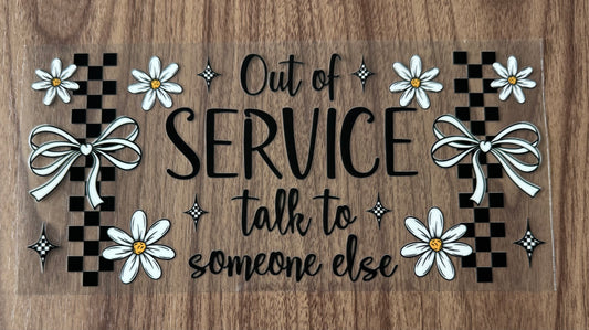 Out Of Service Cup Wrap