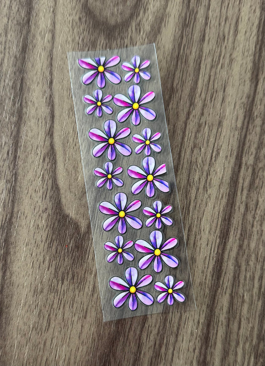 Purple Flowers Pen Wrap