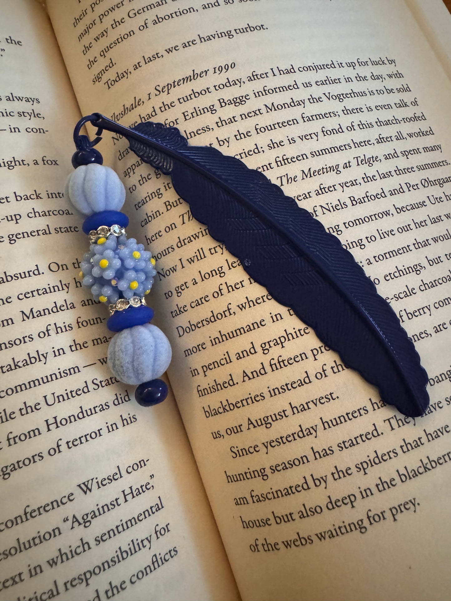 Navy Blue Bookmark