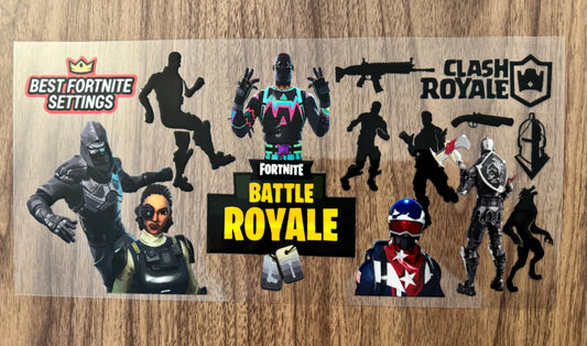 Fort Battle Game Cup Wrap