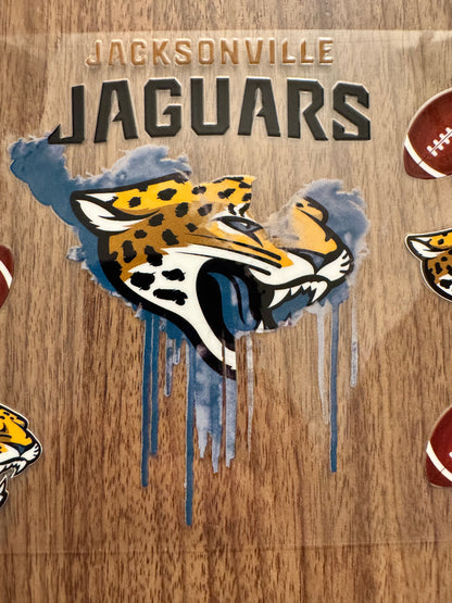 Jacksonville Football Paint Drip Cup Wrap