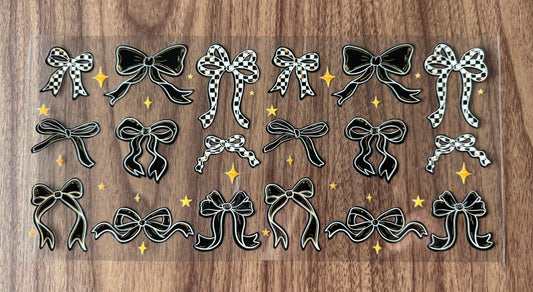 Black Bows Cup Wrap