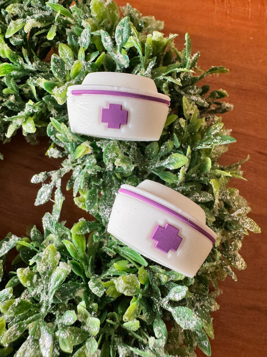 Purple Nurse Hat Focal (3-D)