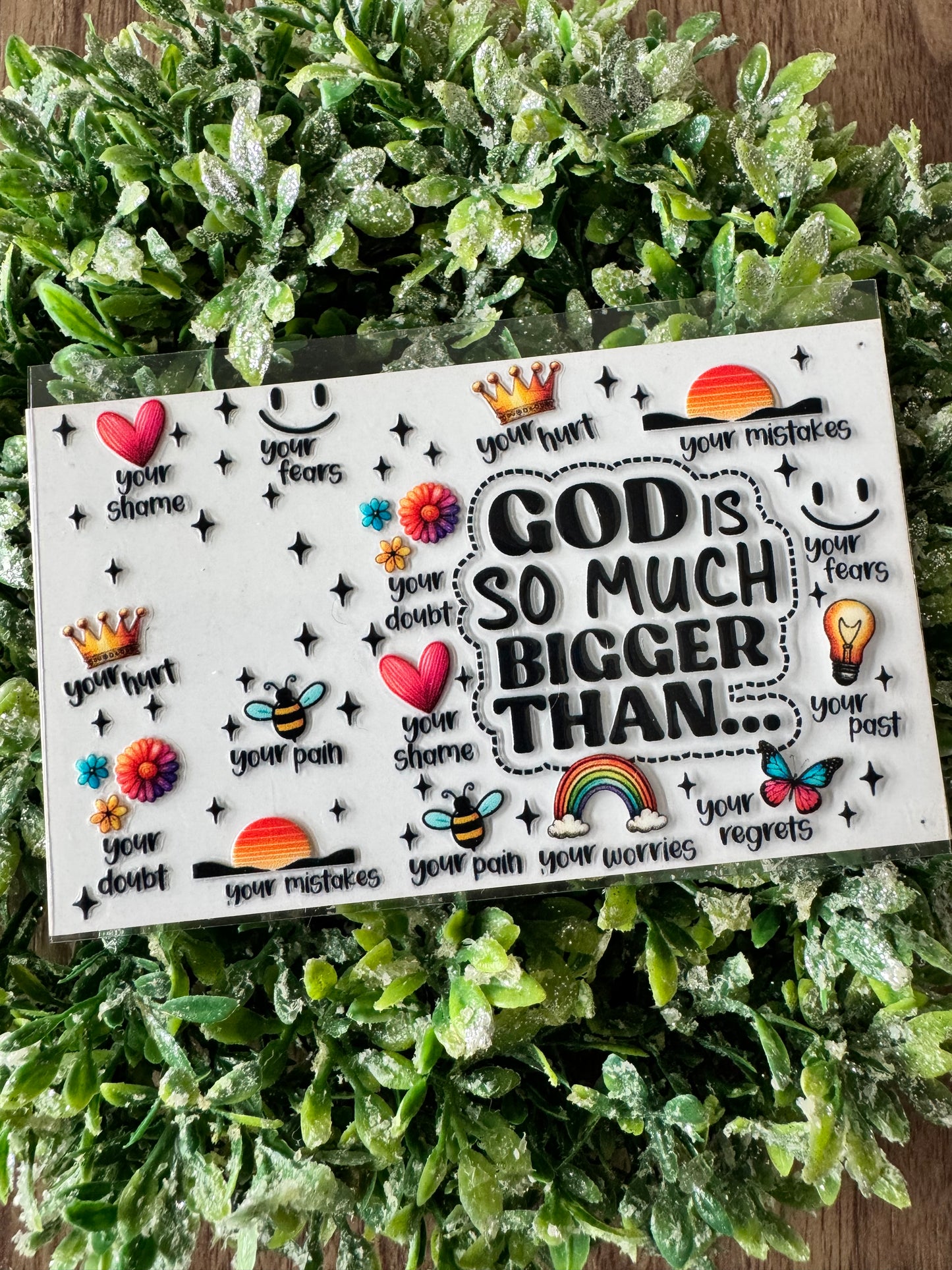 God is Bigger Card Wrap