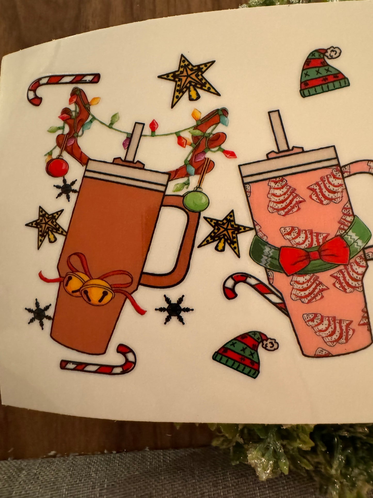 Tumbler Christmas Cup Wrap