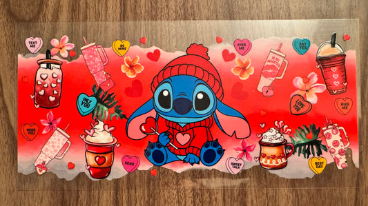 V-Day Blue Alien Cup Wrap